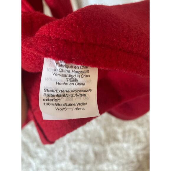 J.Crew Daphne Italian Boiled Wool Coat Red Double Breasted Longline Minimalist - Picture 11 of 12